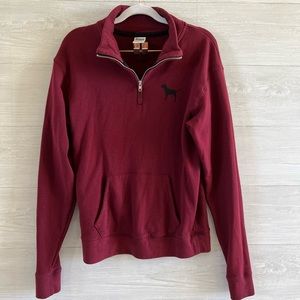 PINK ✨ Victoria Secret Quarter-Zip Sweatshirt